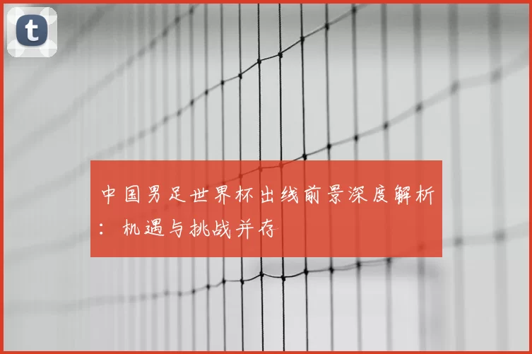 中国男足世界杯出线前景深度解析：机遇与挑战并存