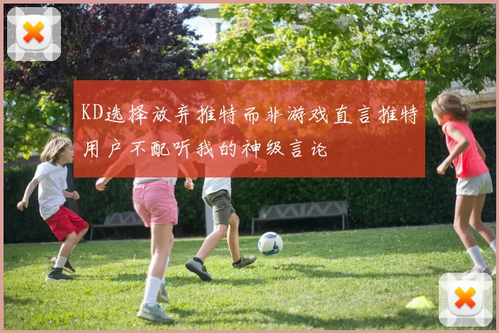 KD选择放弃推特而非游戏直言推特用户不配听我的神级言论