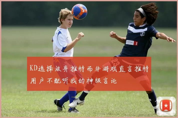 KD选择放弃推特而非游戏直言推特用户不配听我的神级言论